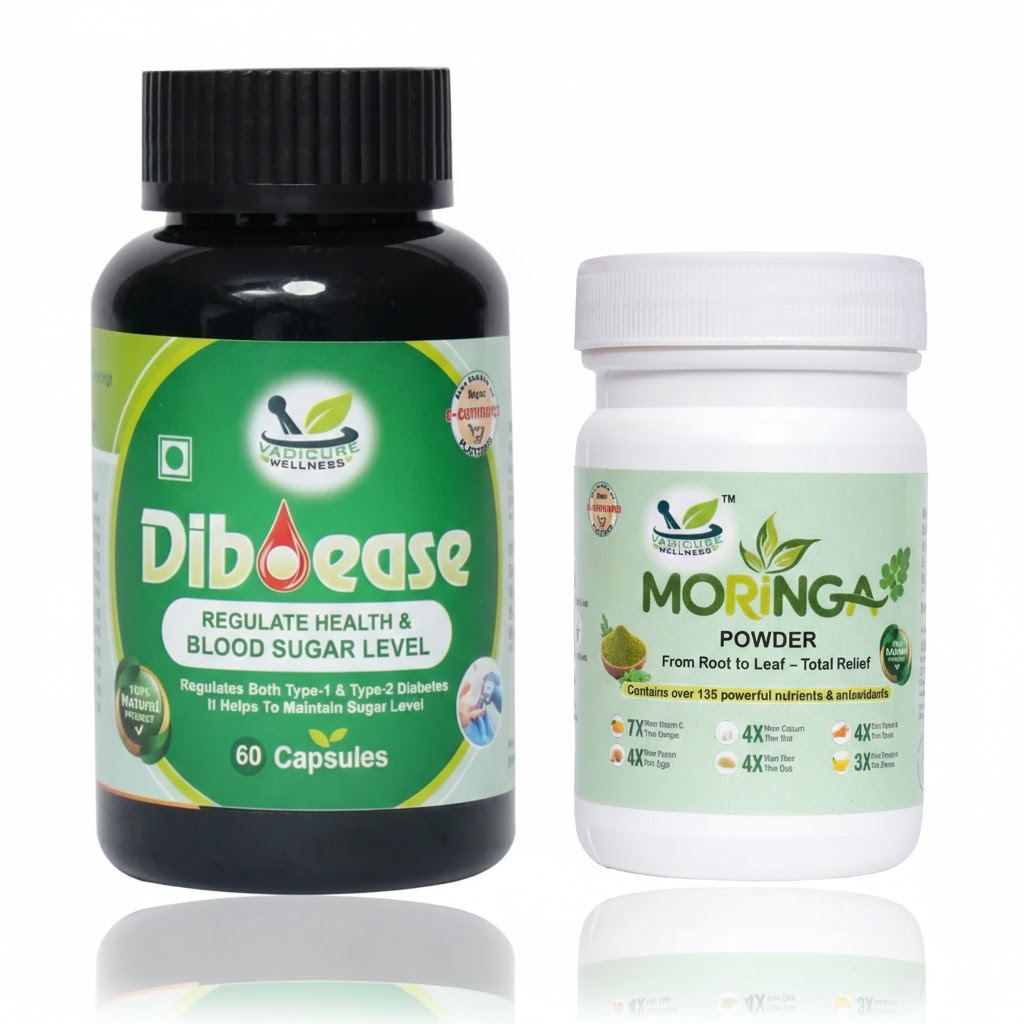 1 Diboease Capsule + 1 Moringa 