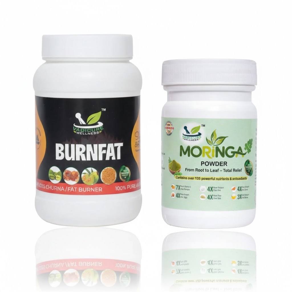 1 Fat Burn Capsule + 1 Moringa